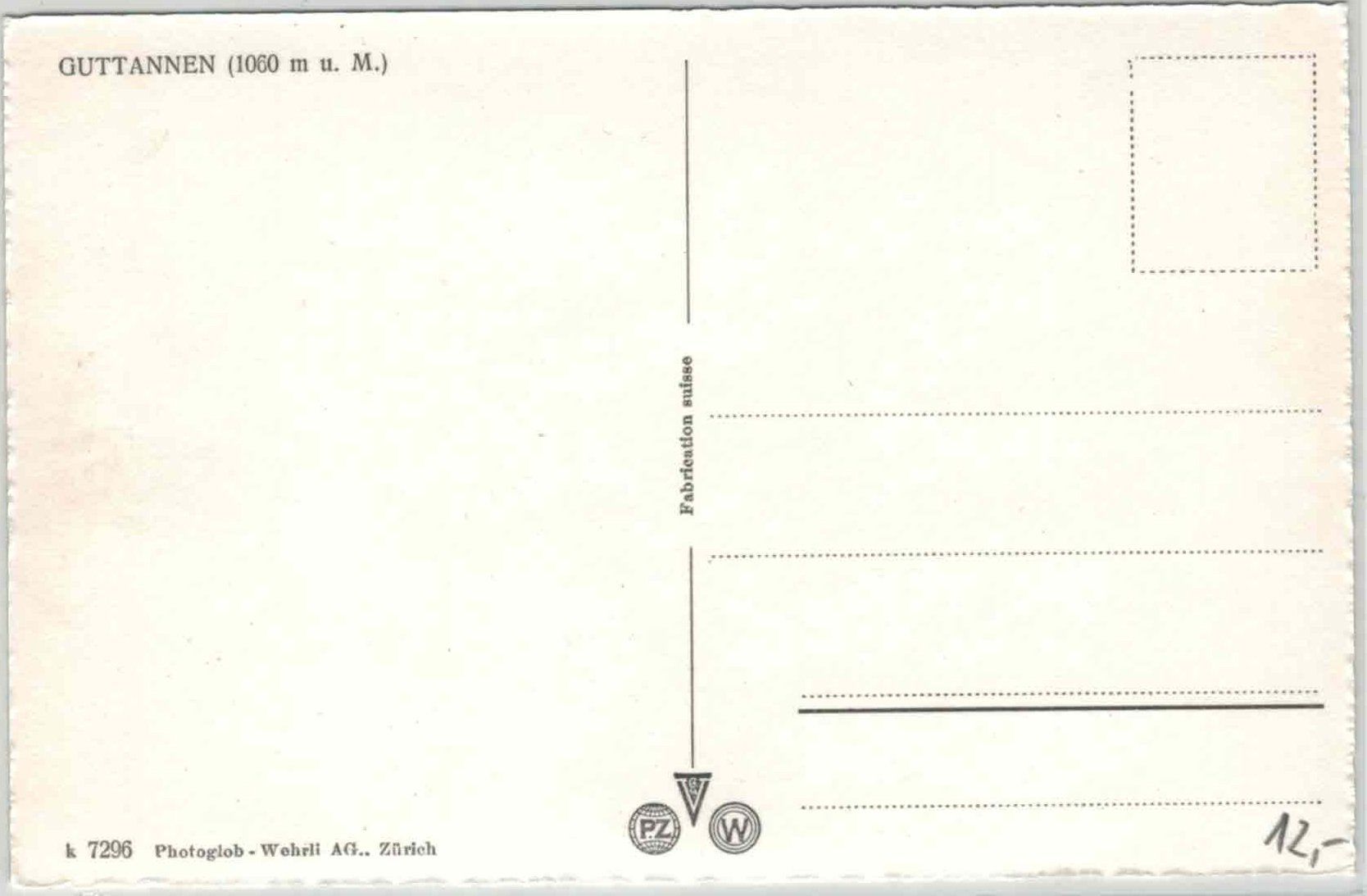 Cartoline postali: BE 337 GUTTANNEN – Nuovo (secondo la descrizione) da Fribourg venduto da phi_vb2m 1
