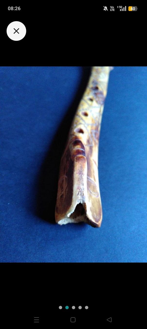 Musikinstrumente: Knochenflöte – Gebraucht aus Buus von rebekkaschraner 1