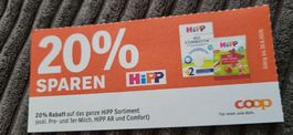 20% Rabatt auf HiPP Sortiment gültig bis 30.06.2026!