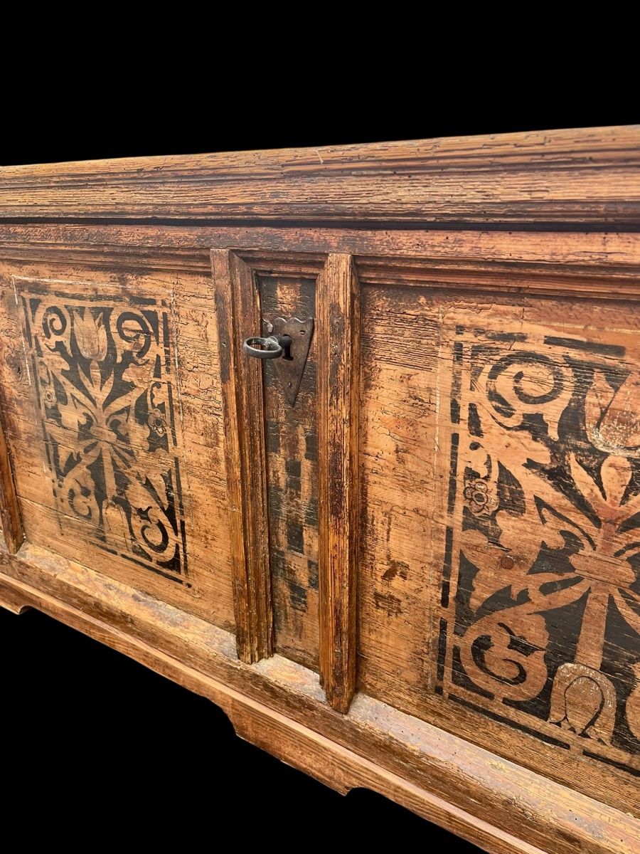 Cassapanche: Flimser Truhe mit Verweis Caviezel 1698 – Usato da Ottikon venduto da san_w99n 3