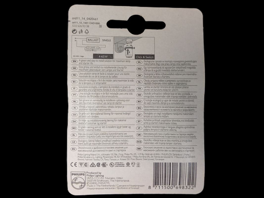 Philips Lustres & lampes de plafonds: PHILIPS S10 Ecoclick Starter 4-65W – Neuf (Voir description) à Hünenberg par Restwert_Zug 4