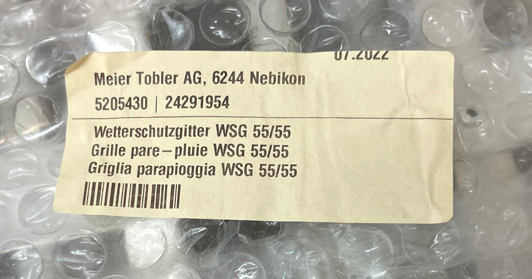 Ventilazione: WSG-Wetterschutzgitter - WSG- 55/55 – Nuovo e nell'imballaggio originale da Oftringen venduto da Vucki 1