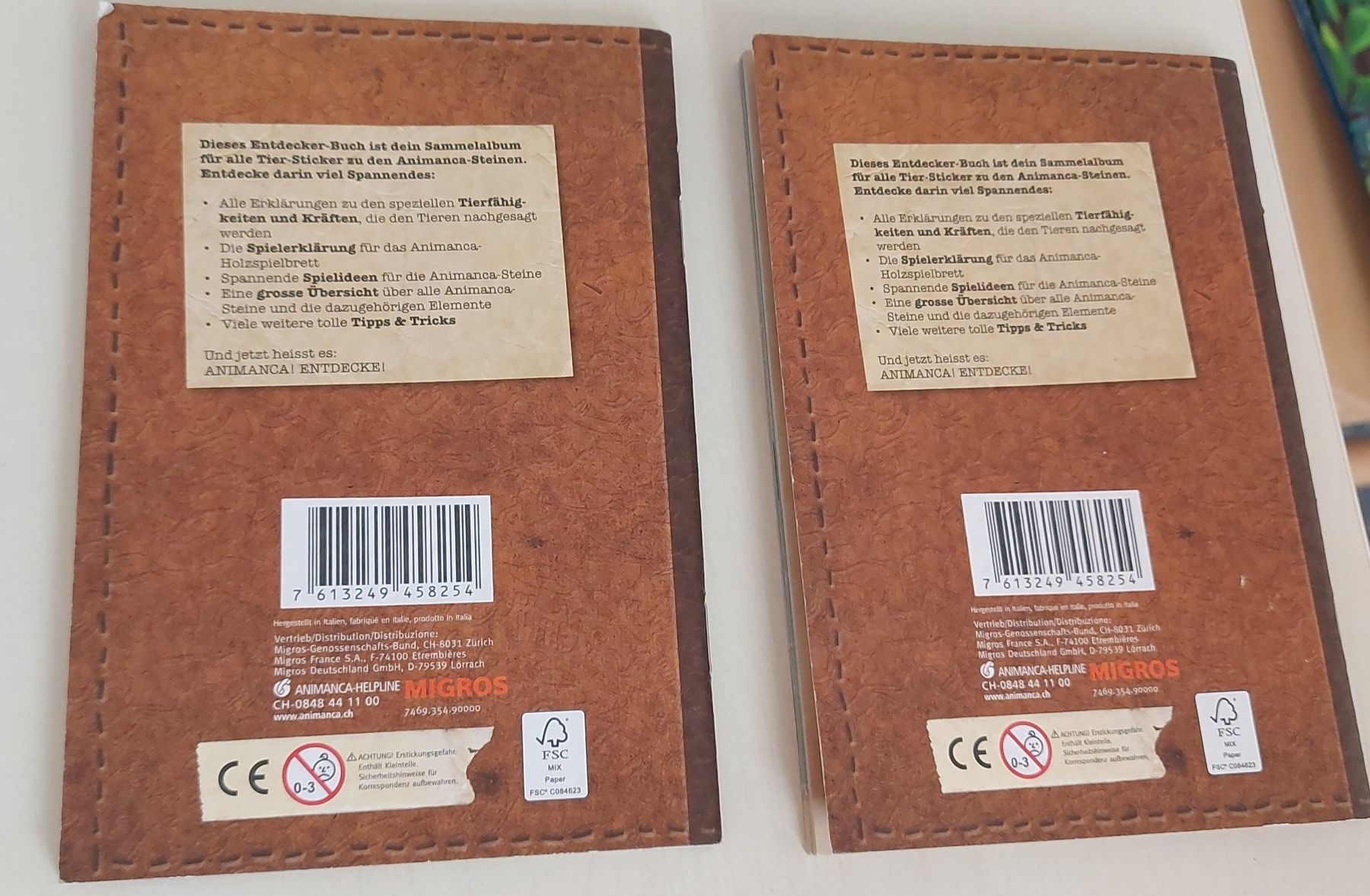 Migros Album: Animanca Entdecker-Buch, 2x, komplett – Usato da Ittigen venduto da giallosole 1
