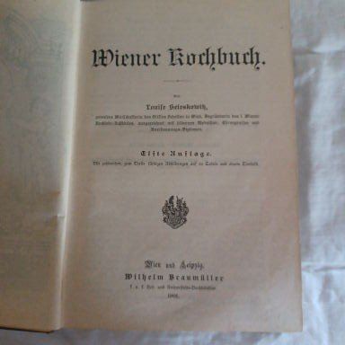 Bücher: Wiener Kochbuch von 1901 – Gebraucht aus Abtwil SG von luupsy 3