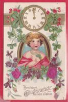 PRÄGEKARTE, HERZLICHEN GLÜCKWUNSCH ZUM NEUEN JAHRE, 1.1.1911