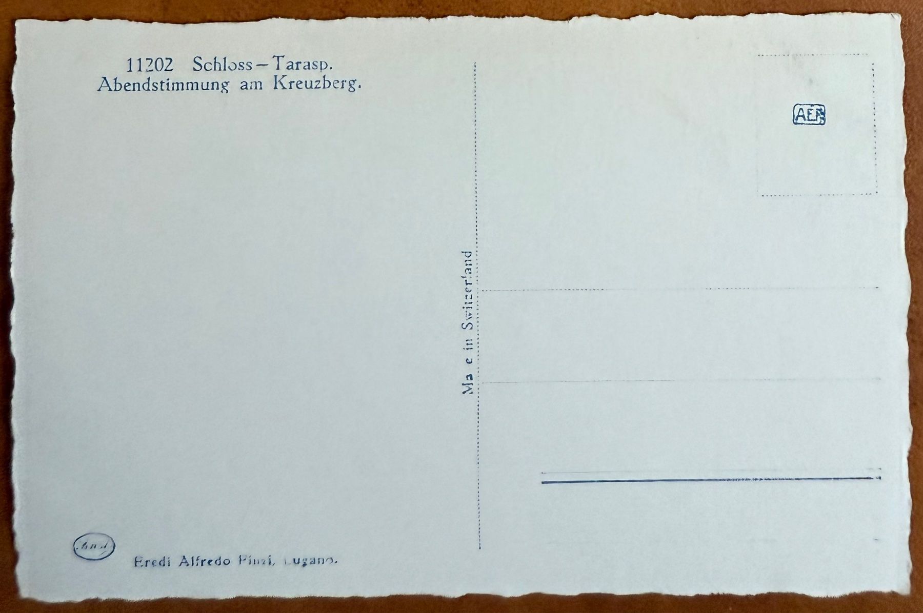 Cartoline postali: AK: Tarasp Schloss – Usato da Lutry venduto da Ediego 1