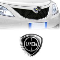 Lancia 3D Ersatzlogo Aufkleber Sticker 60mm schwarz (21264)