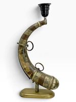Lampe ancienne poire à poudre marocaine nord-africaine XIXe