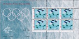 2005, Nr.5 (Olympia Turin) Zierbogen postfrisch ** FW 7.80.-