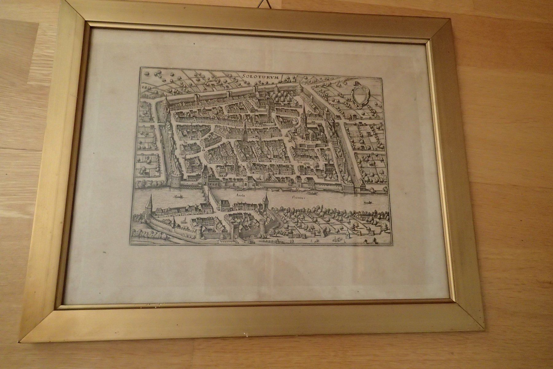 Stiche: Kupferstich Merian SOLOTHURN – Gebraucht aus Allschwil von Salus17 5