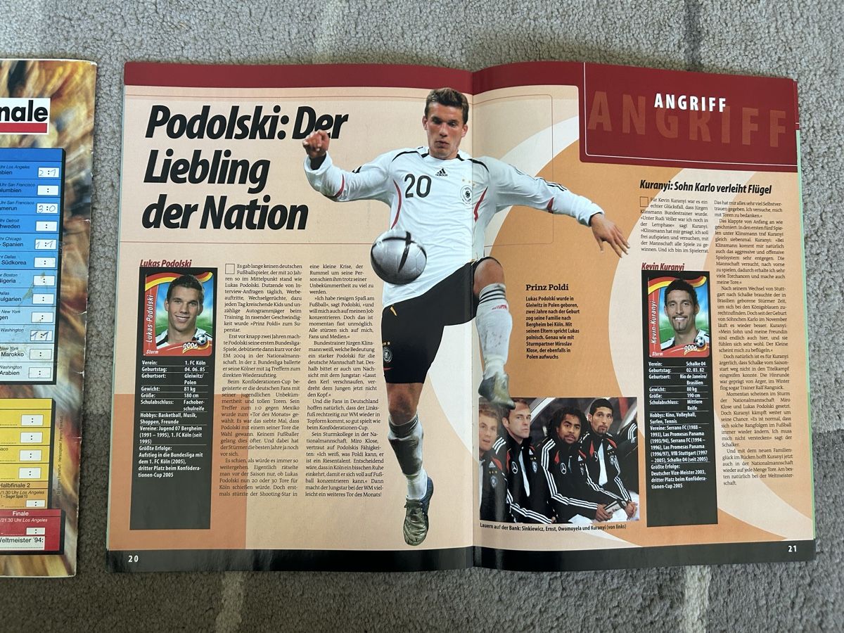 Panini Carte collezionabili: DFB Stickerhefte Wm94 und 2006 – Usato da Binningen venduto da Flagello 2