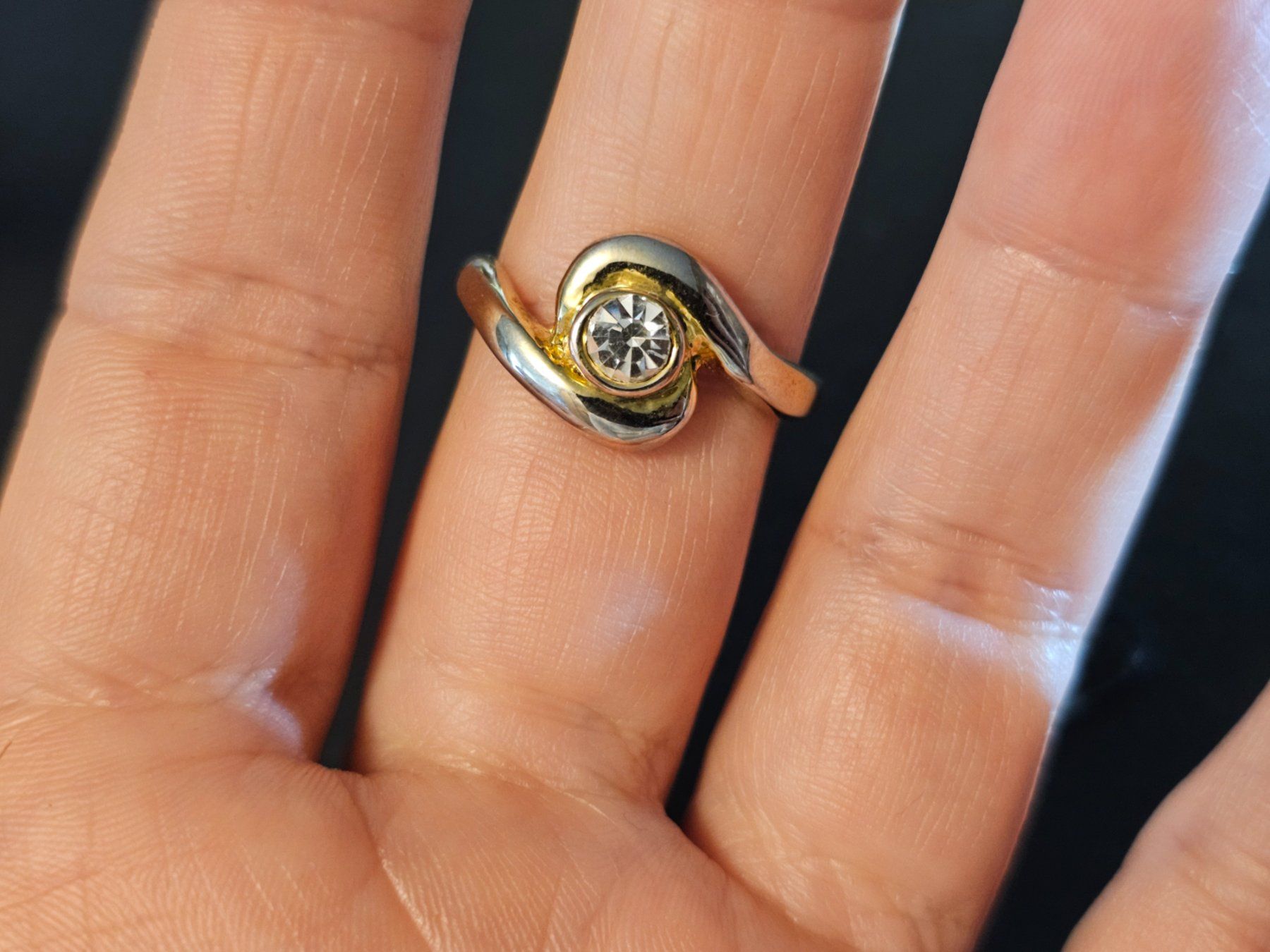 Anelli: AKTION Gelb gold Ring massiv Stein Geschenk Modeschmuck 4.8 – Nuovo (secondo la descrizione) da Riedt b. Erlen venduto da Gottestraene 6