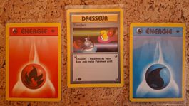 1.- Lot 3 Base set 1ère édition Neuves FR 1999