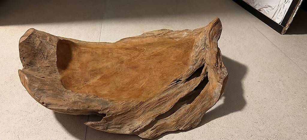 Alle Dekorationen: Rustikale Teakholzschale – Gebraucht aus Wängi von lualej