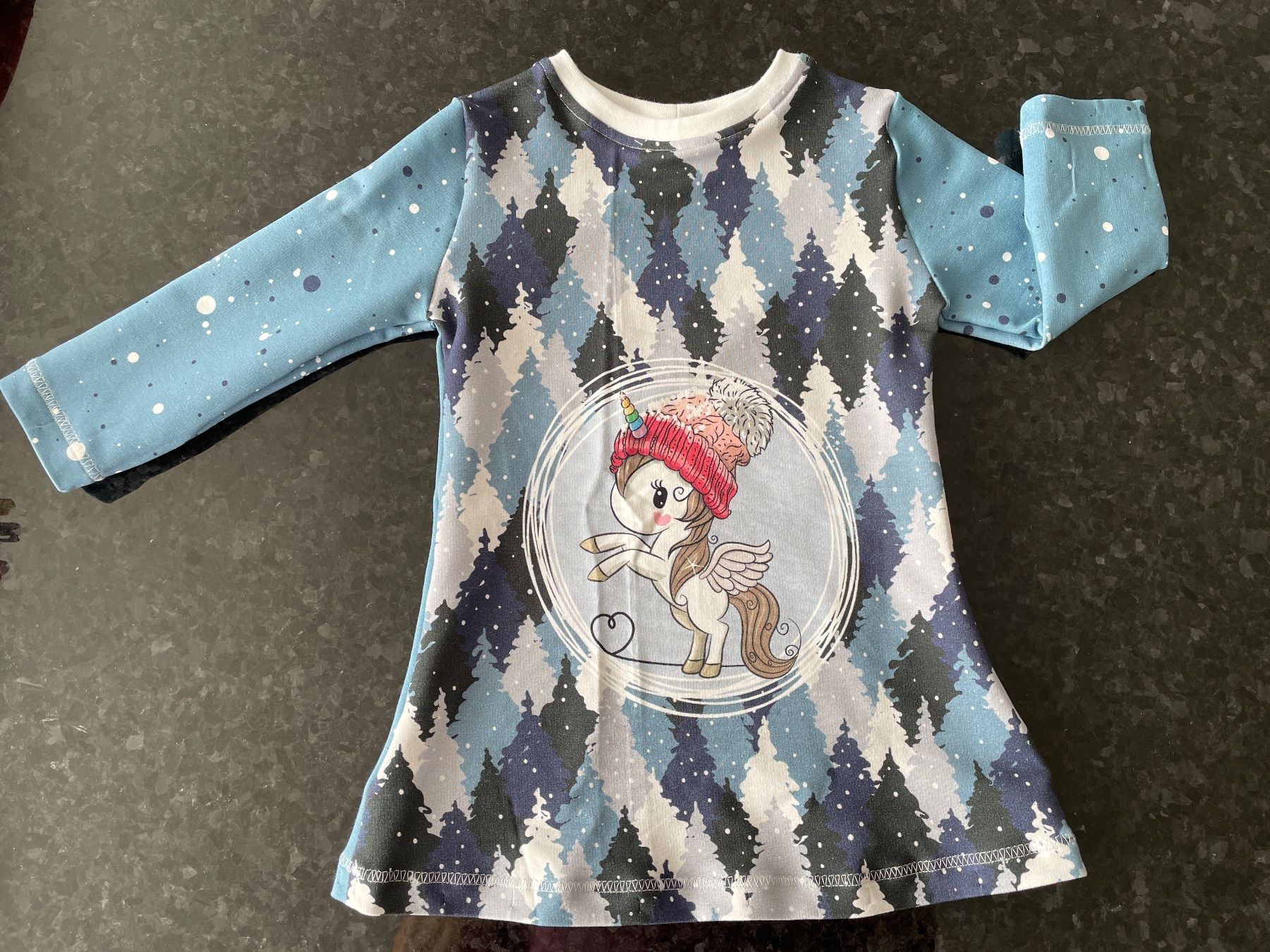 Camicette, T-shirt & Top: Winter Tunika Einhorn Gr. 80 NEU – Nuovo e nell'imballaggio originale da Rietheim venduto da Nugger