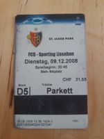 FCB Basel - Sporting Lissabon Ticket, 09.12.2008 D5 ⚽️🏆