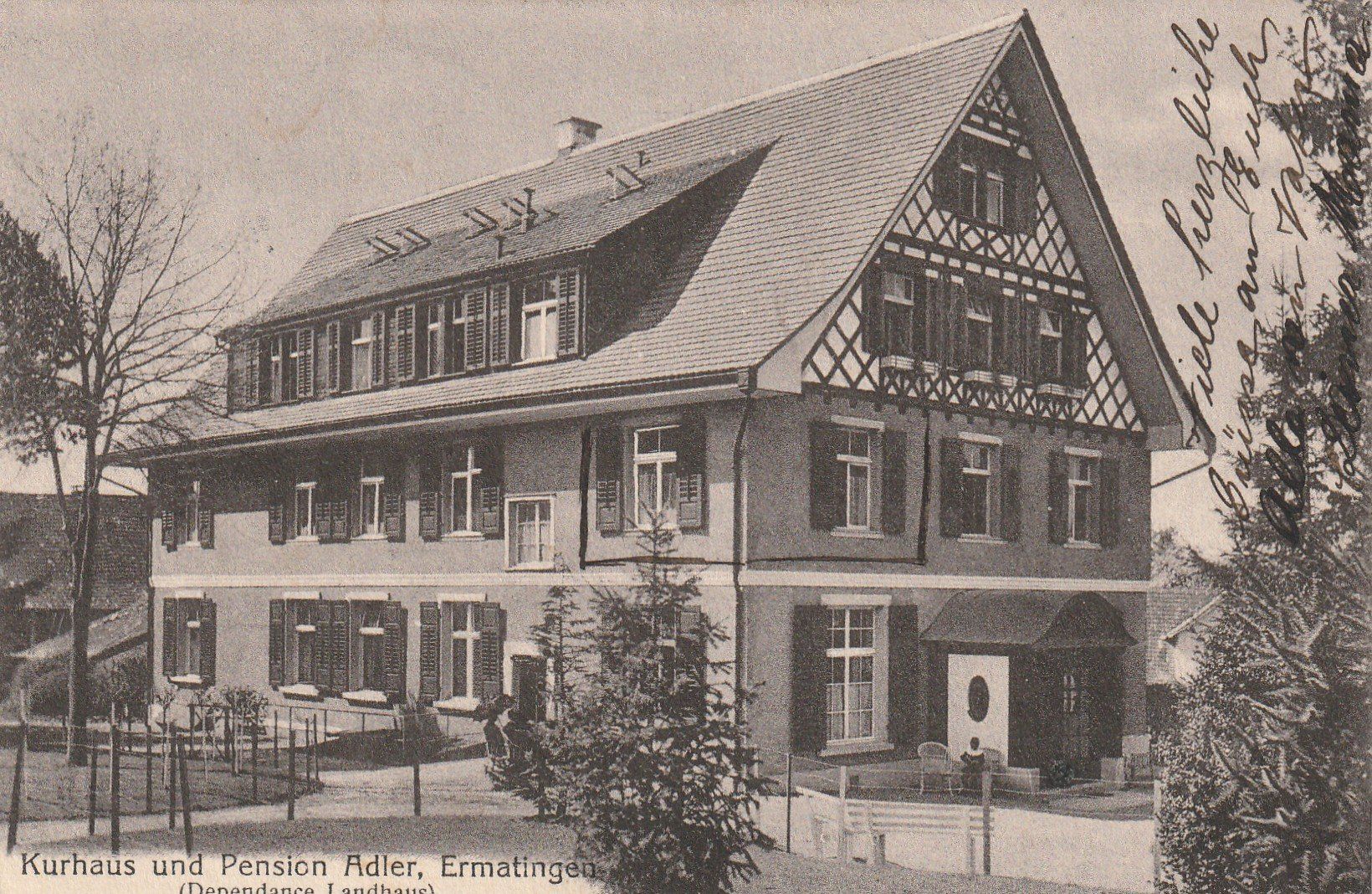 Cartoline postali: Ermatingen Pension Adler – Usato da Rorschacherberg venduto da fratovi2