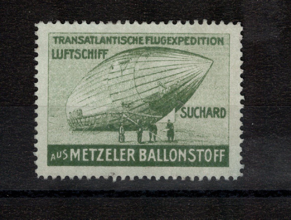 Tutti i francobolli: Flugspende-Vignetten Metzeler, 4x Luftschiff SUCHARD, im SBK – Nuovo (secondo la descrizione) da Uesslingen venduto da WHALESTAMPS 2