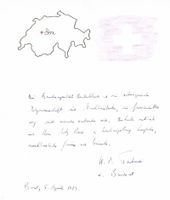 Hans-Peter Tschudi 1913-2002 Bundesrat Autogramm Karte 20x30