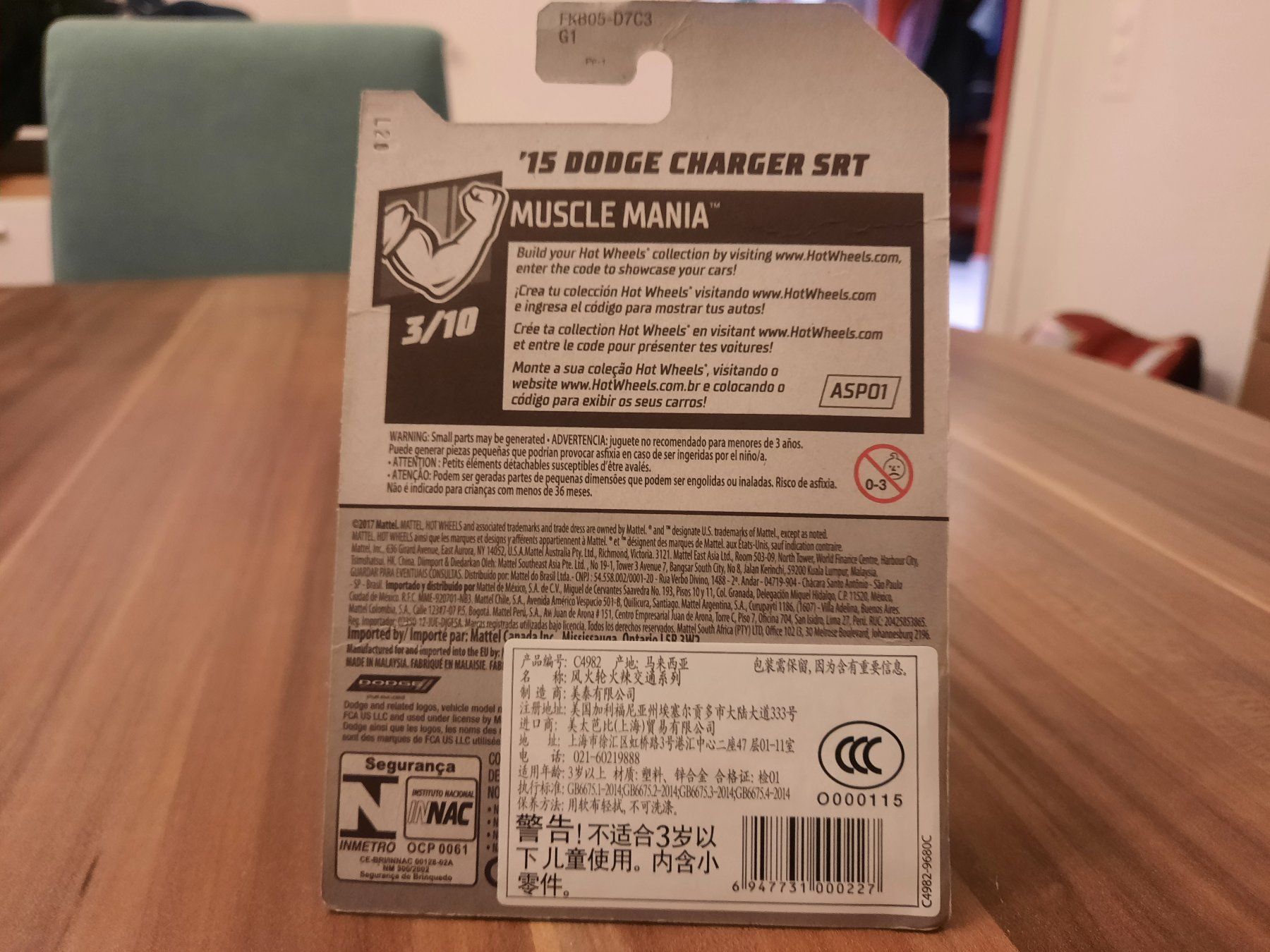 Hot Wheels Modellini d'auto: 2015 Dodge Charger SRT – Nuovo e nell'imballaggio originale da Wiedlisbach venduto da Pontiacman93 1