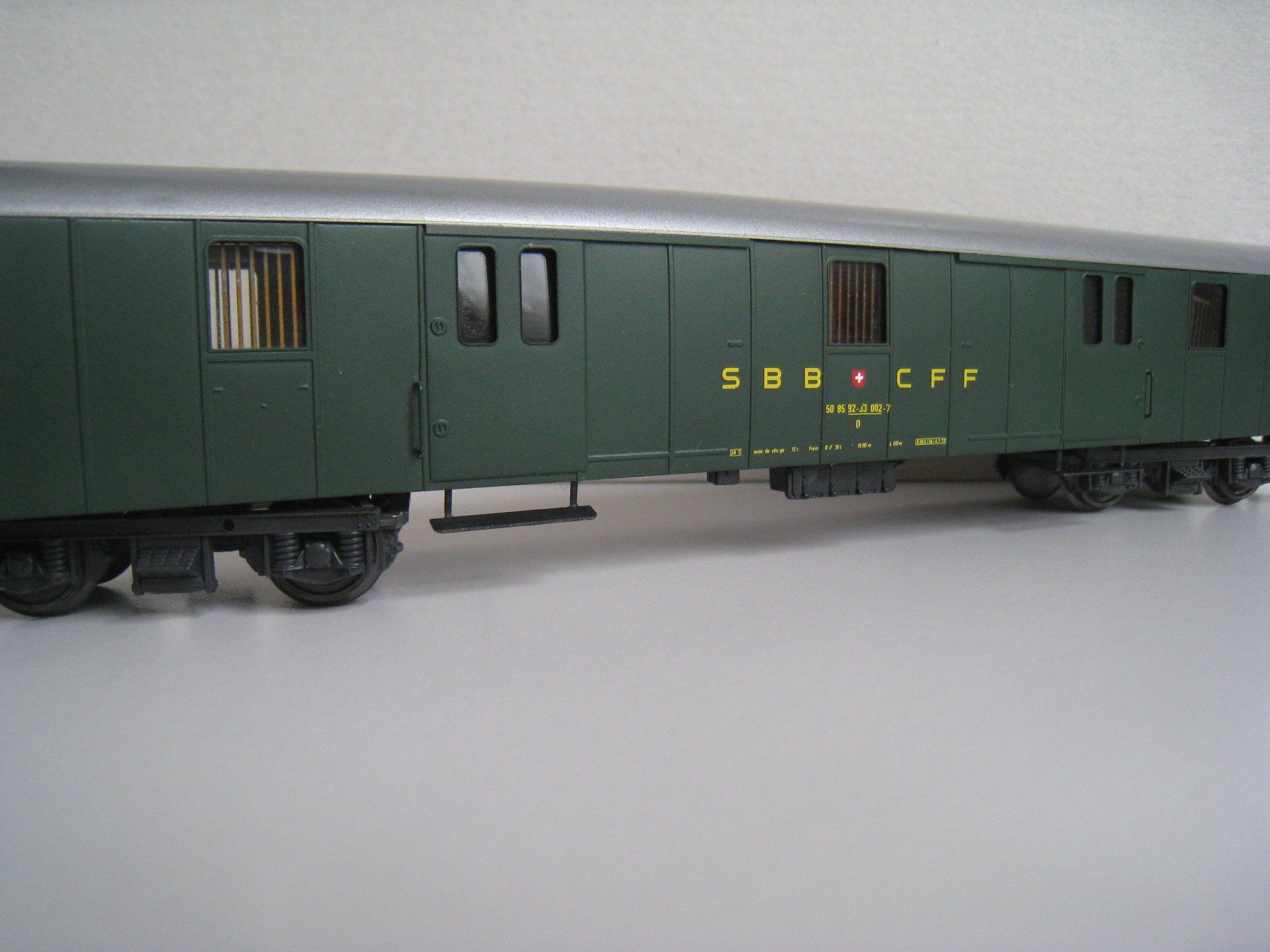 Born Modellini di ferrovie: Born SBB-Gepäckwagen D4, UIC Version, 1027-F – Usato da Buchs ZH venduto da swiss-train 3
