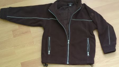 Fleecejacke Kinder Grösse 104 braun guter Zustand