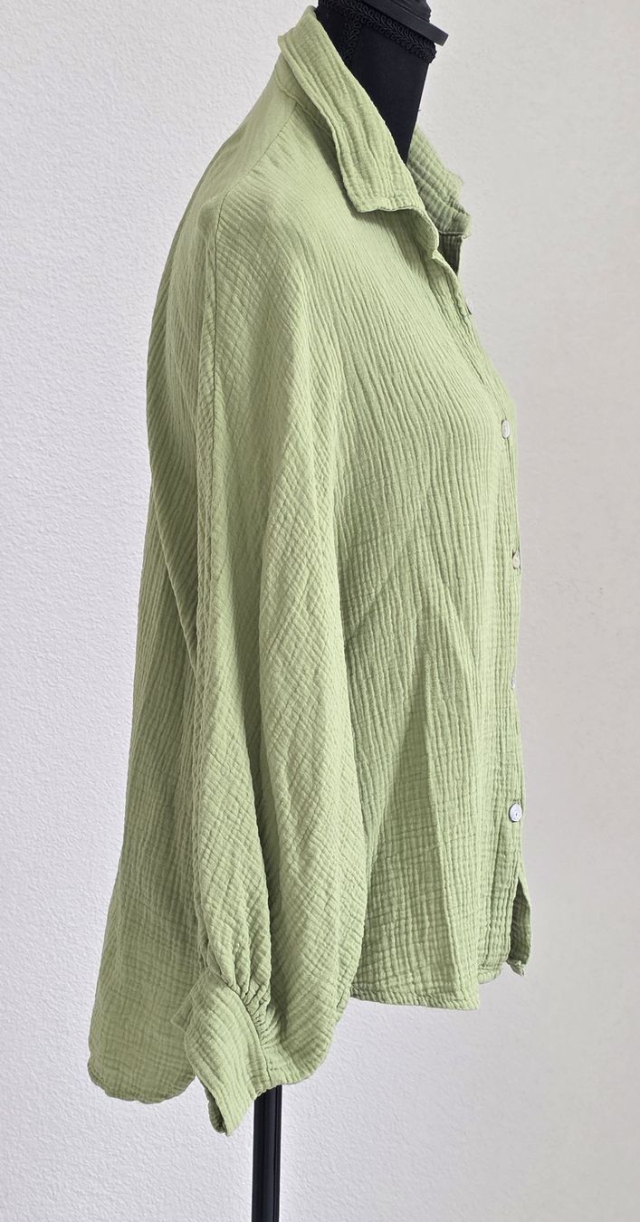 Camicette: Leinenhemd Oversize  Gr.1 Size Baumwolle Made in Italy – Usato da Rheinsulz venduto da Gilea 2