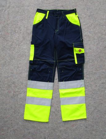 Bundhose Engel Warnschutz 2505-785-638 marine leuchtgelb 62