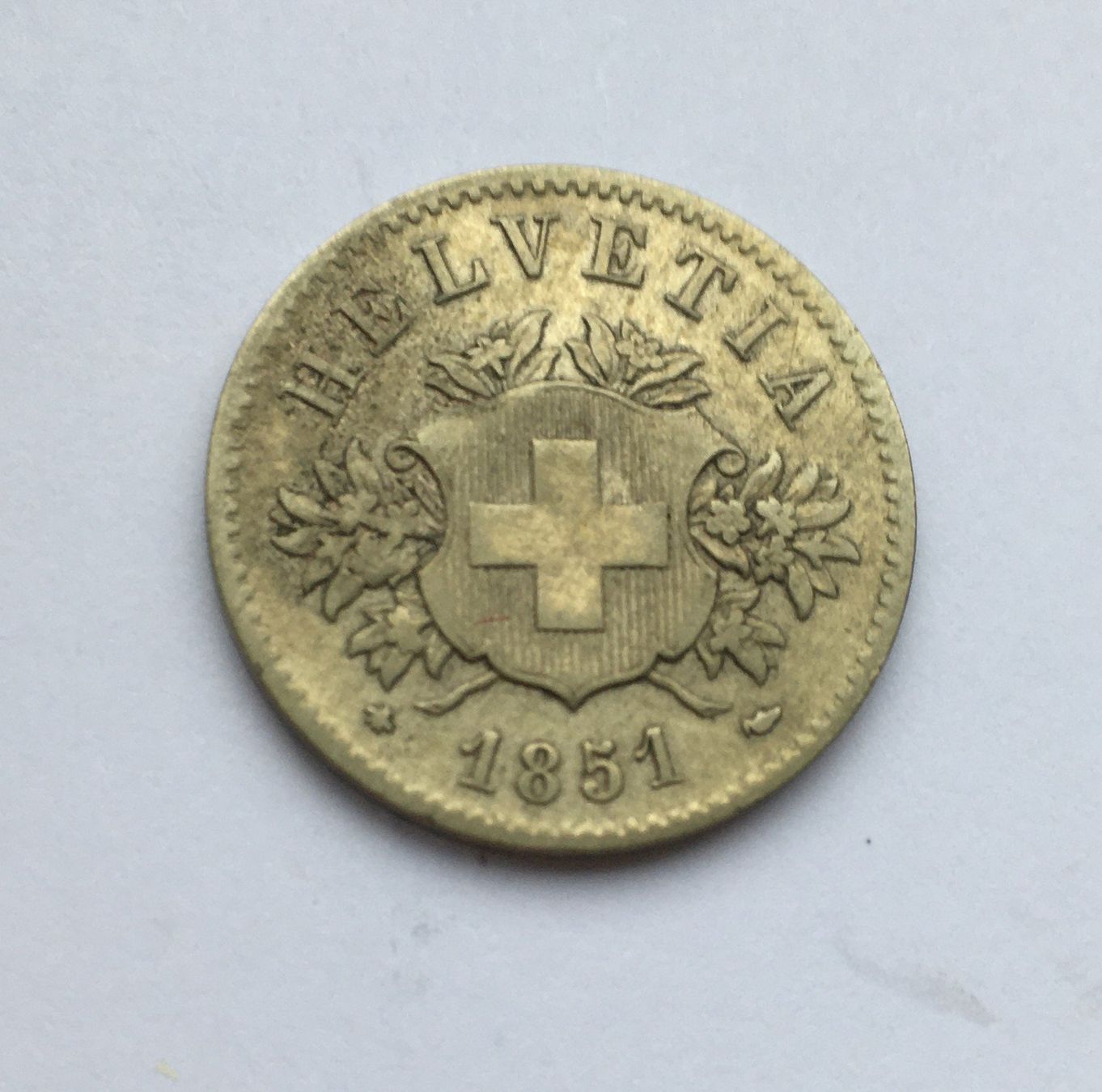 Tutti le monete: 1851 20 Rappen vz+ – Usato da Kirchberg SG venduto da Z-Collection