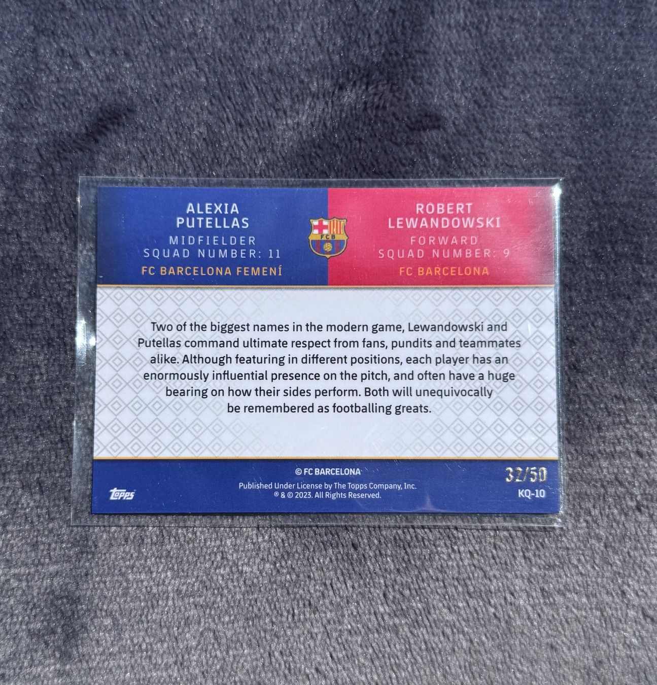 Topps Carte collezionabili: Topps Chrome Barcelona Robert Lewandowski / Alexia Putellas – Usato da Gattikon venduto da Fandiboy 1