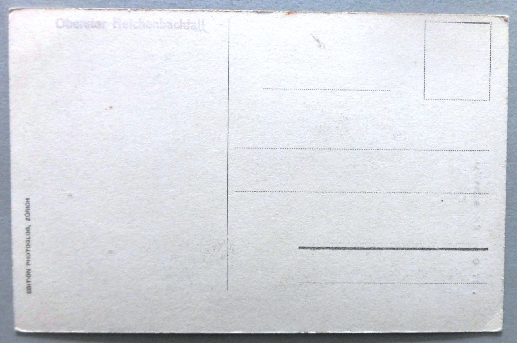 Cartoline postali: Oberer Reichenbachfall – Usato da Fétigny venduto da Billy2miny 1