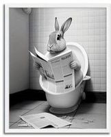 🐰 Entspannung pur: Hasen-Kunstleinwandposter 💫