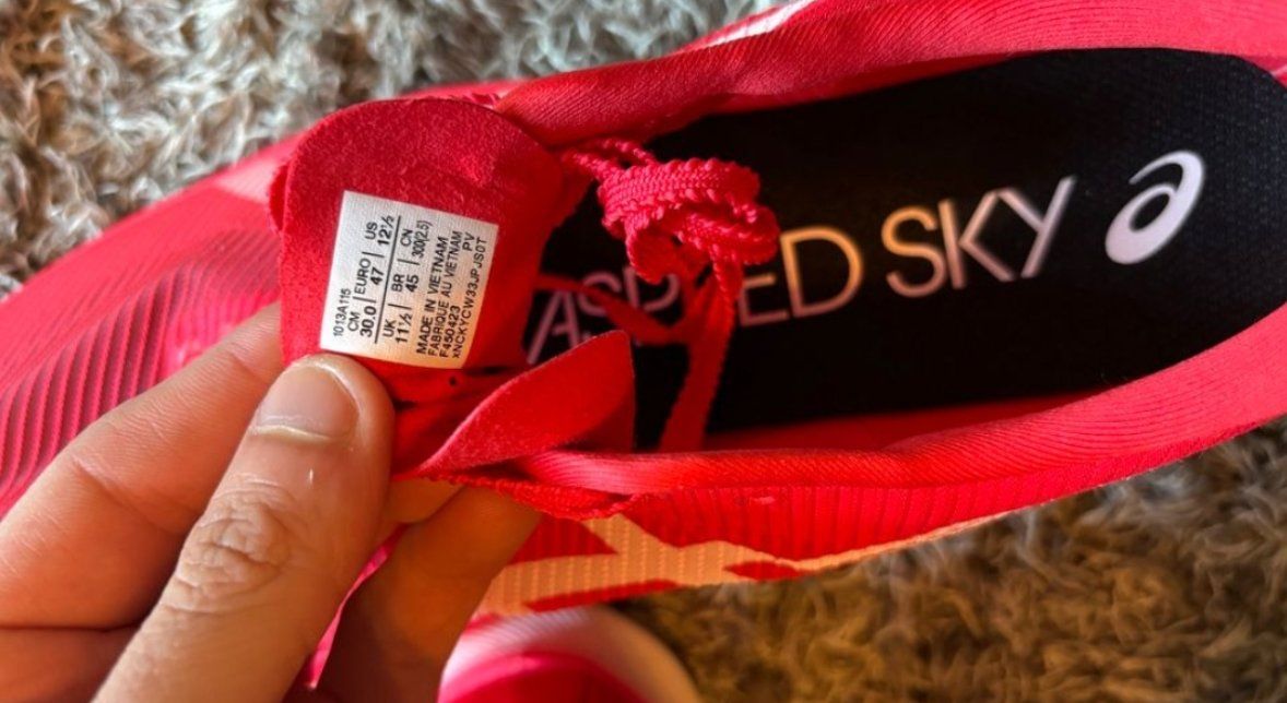 Asics Scarpe da uomo: Asics Metaspeed Sky, rot. Schuhgrösse 47 – Usato da Luzern venduto da paulidse 4
