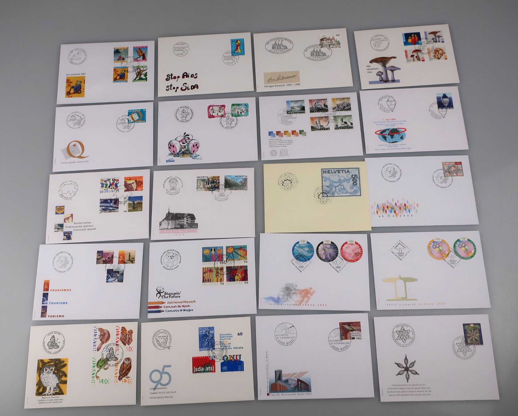 Alle Briefmarken: Briefmarken Sammlung / Ersttagsbriefe – Gebraucht aus Volketswil von brockipfannenstil 2