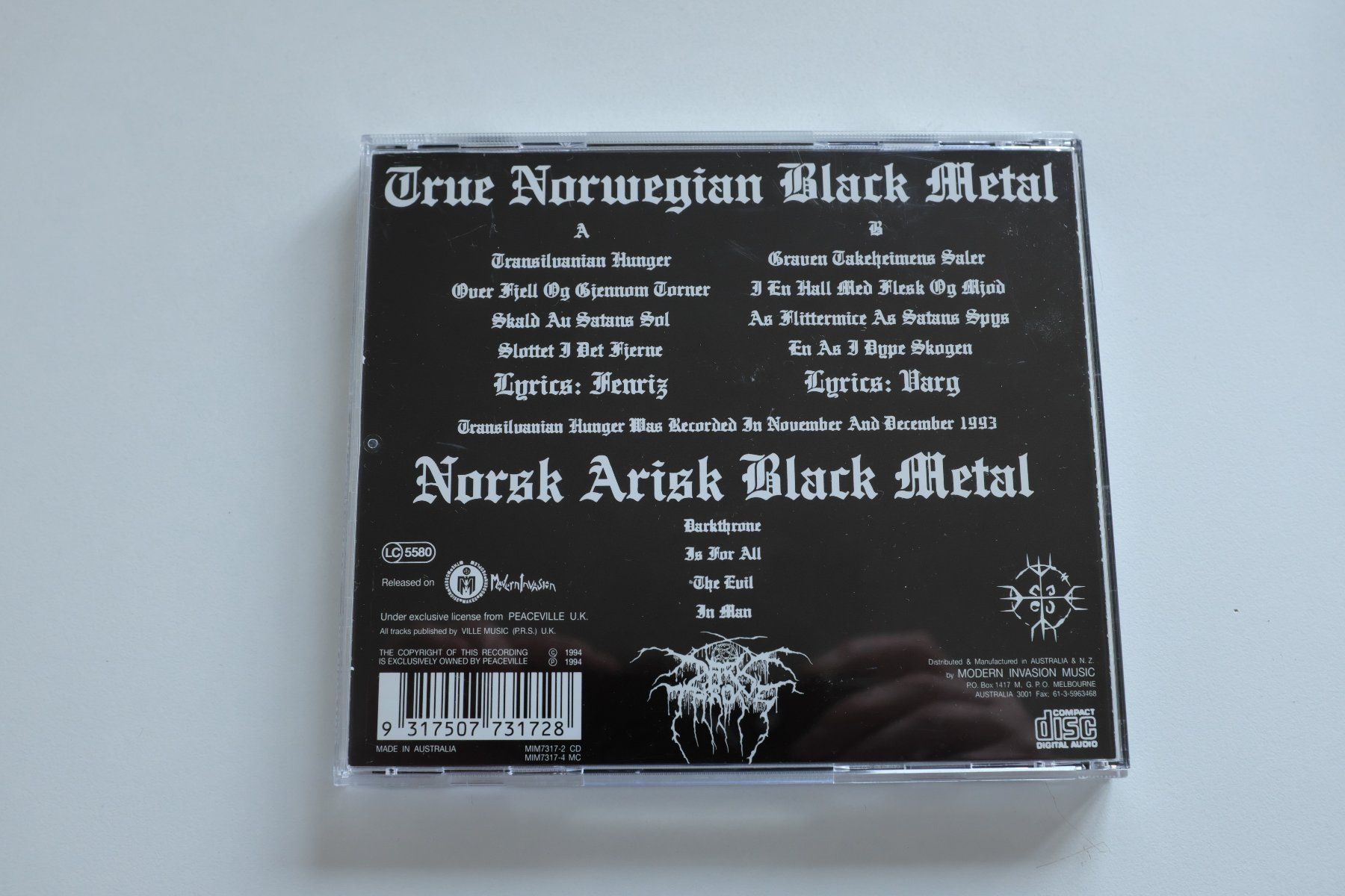 CDs: Darkthrone - Transilvanian Hunger – D'occasion à Basel par chu_d5w2 1