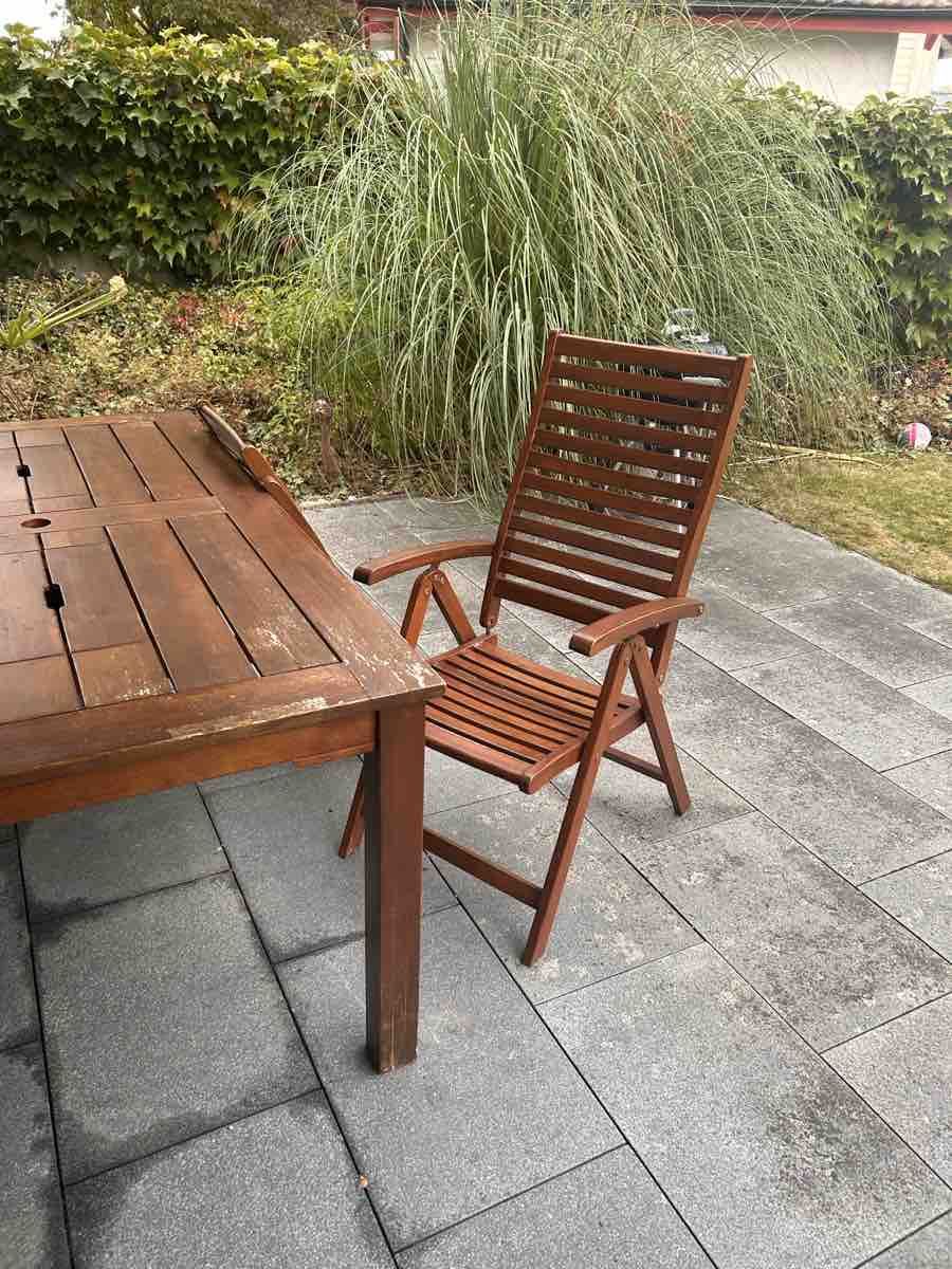 Tavoli: Garden Table Brown with Integrated Plant Inserts – Usato da Horgen venduto da kla_9xbw 1