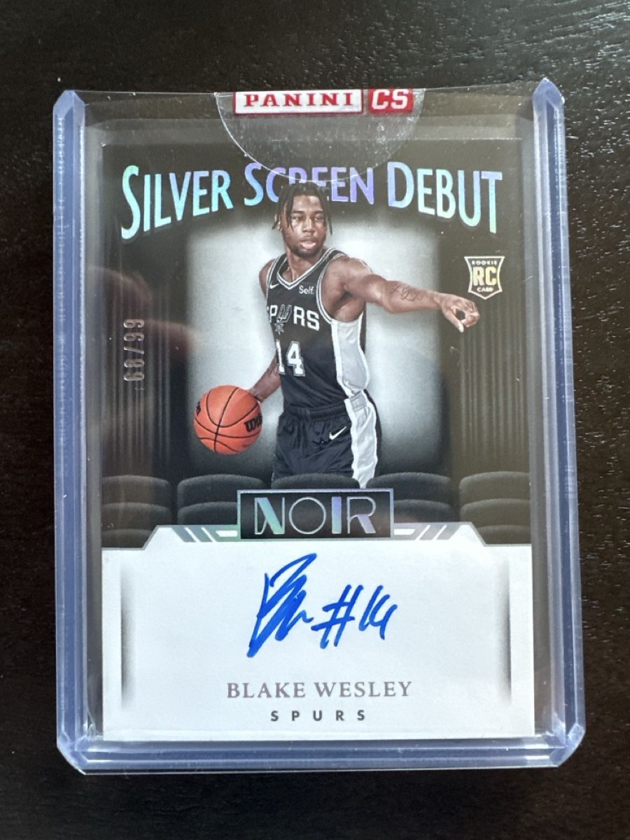 Nba Carte collezionabili: Panini Noir Blake Wesley Autograph RC Silver Screen Debut – Usato da Affoltern am Albis venduto da mr_choppa