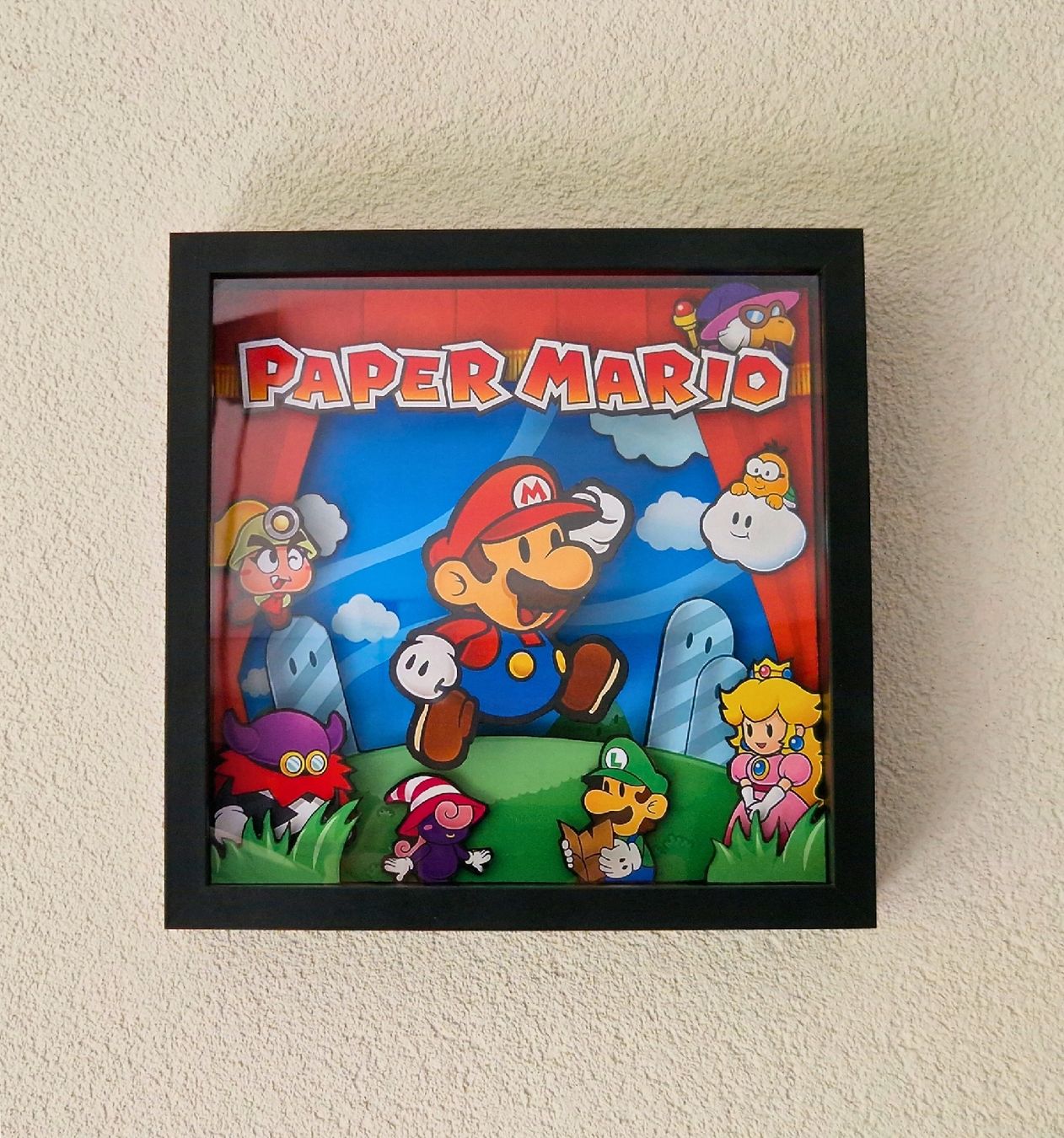 Nintendo Statuette: Cadre 3D Nintendo Paper Mario – Nuovo (secondo la descrizione) da Billens venduto da D-Dorian 1