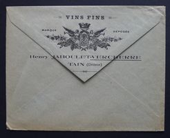 1902, Brief illustriert, VINS FINS Wein-Werbung von BERN