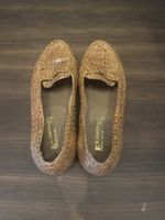 Loafers Leder geflochten Gr. 7 / 40