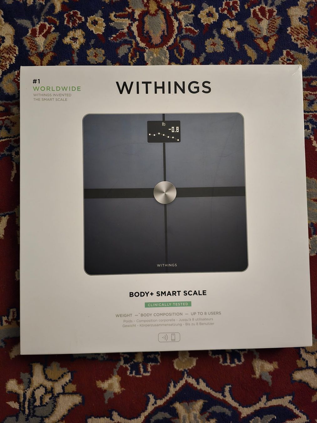 Withings Bilance pesapersone: Withings Body+ Smart Body Scale Schwarz – Usato da Zürich venduto da sapta15