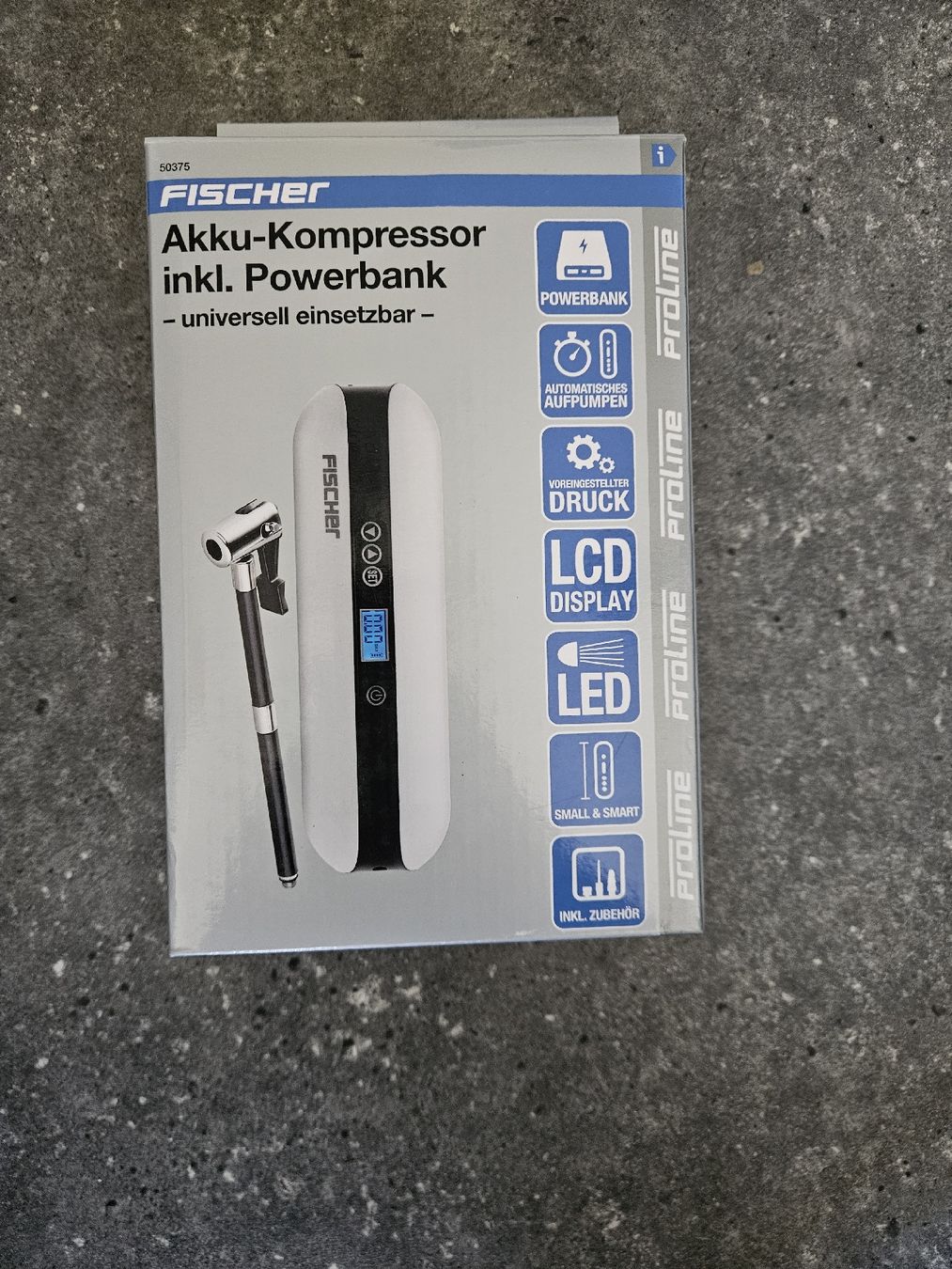 Compressori: Fischer portable air compressor/battery power bank – Nuovo (secondo la descrizione) da La Tour-de-Peilz venduto da Leelee1 1