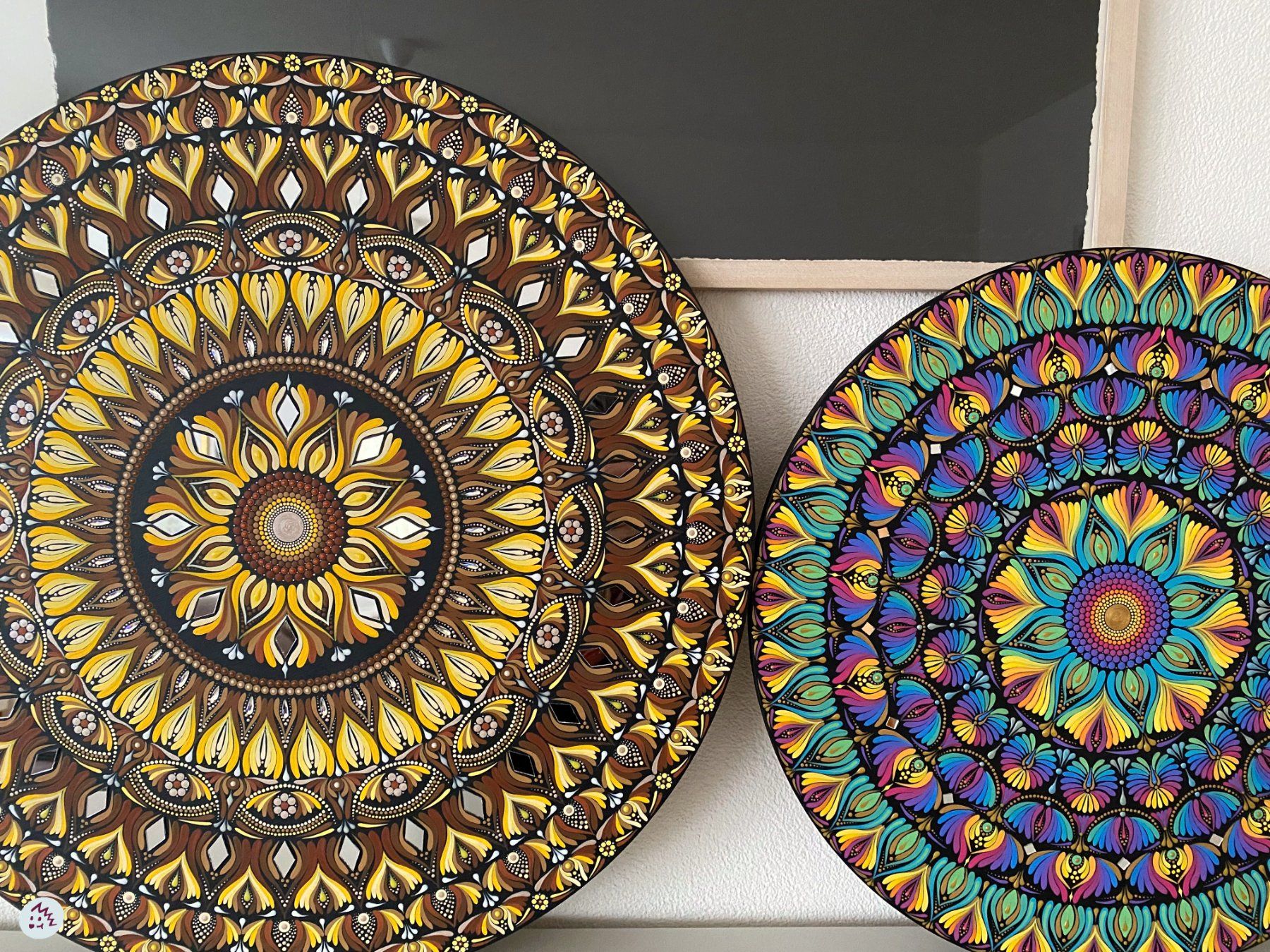 Dipinti: Mandala auf Holz, Mandala Bild, Gemälde, Geschenk, Kunst – Nuovo e nell'imballaggio originale da Fanas venduto da Omibia 1