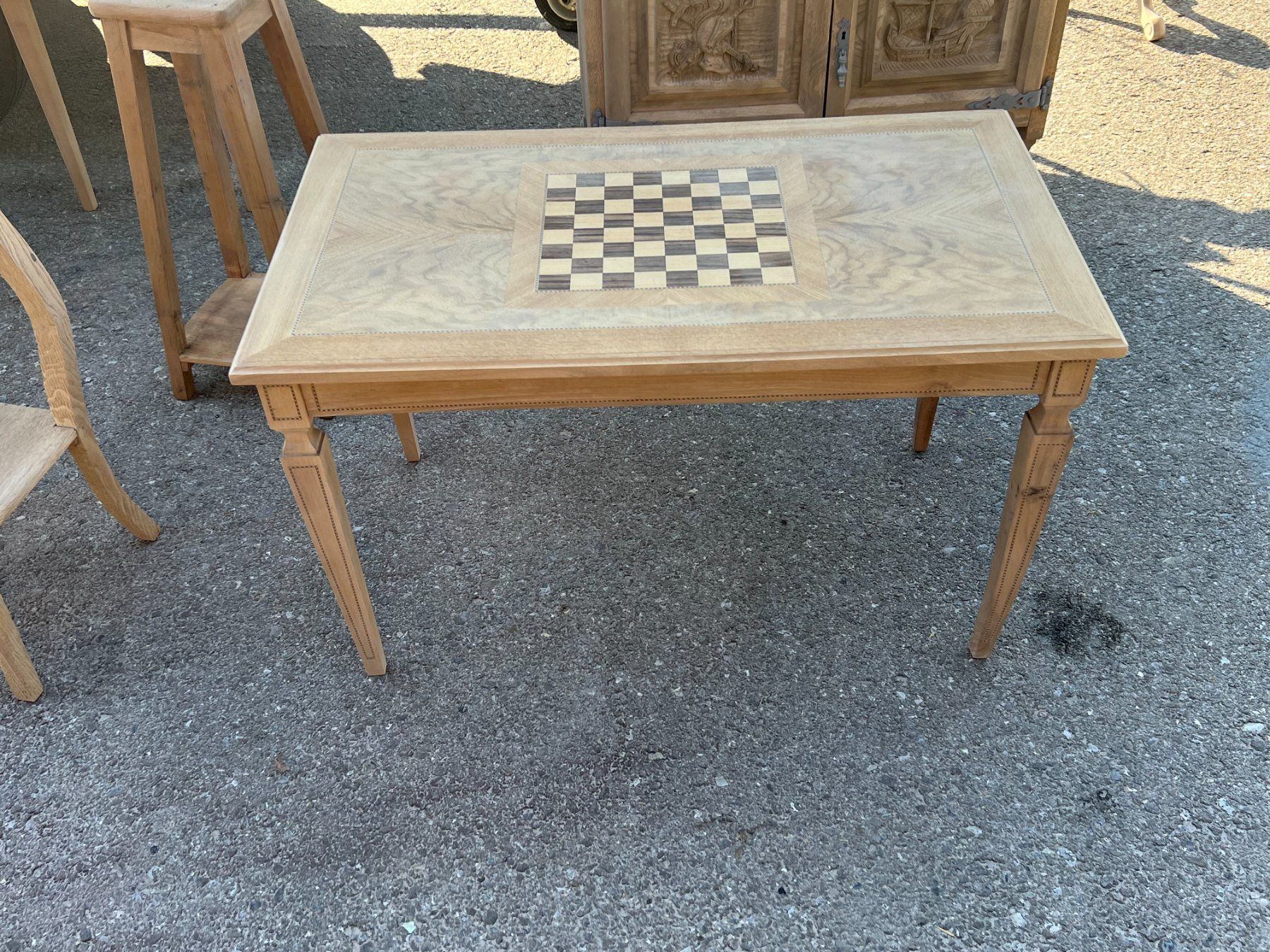 Tische: ART 1104-J Table basse échecs sablé – Gebraucht aus Pont-La-Ville von BCMGLEAL