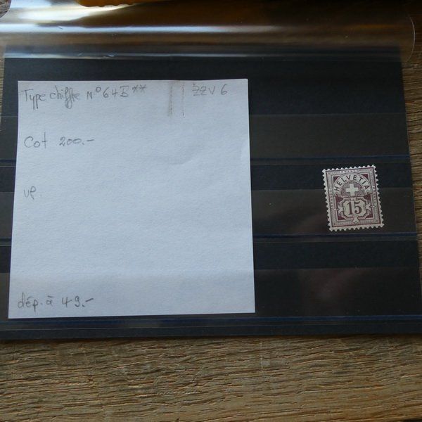 Alle Briefmarken: Wertziffer - Marke  Kat. 64 B ** – Gebraucht aus Egliswil von Trens01