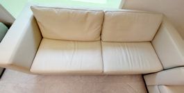 Echtleder Sofa + Sessel – gebraucht, hochwertig & bequem