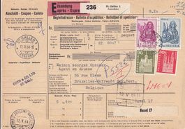 Express-Begleitadresse St. Gallen nach Brüssel (B) 1964