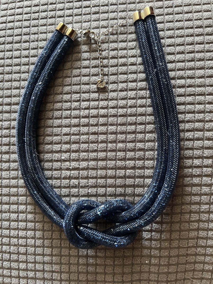 Swarovski Colliers: Swarovski Kette Stardust blau collier swarowski bleu  – Neuf (Voir description) à COLOGNY par fleurdelys84 2