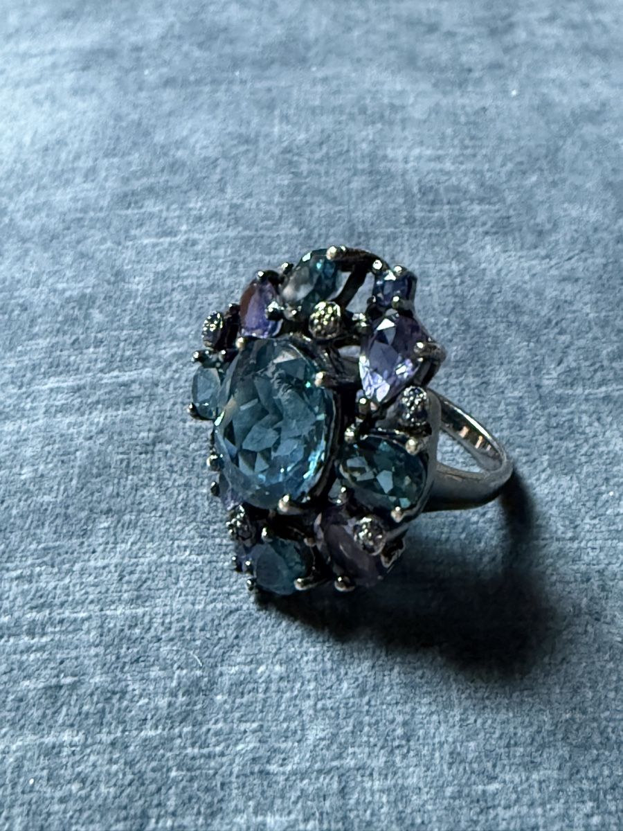 Anelli: Silver topaz amethyst ring – Usato da Barna venduto da orbuyorcry 4