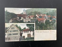AK SG "Gruss aus Kobelwald" bei Oberriet (Rheintal)